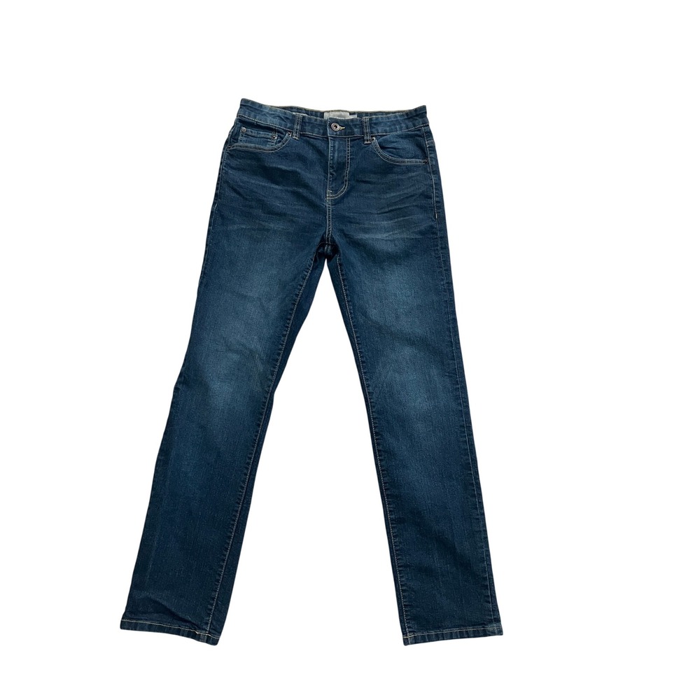 Lucky Brand Boys Classic Straight Stretch Jeans Dark Wash Blue Size 16 Denim